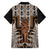 New Zealand Family Matching Short Sleeve Bodycon Dress and Hawaiian Shirt Maori Maripi Knife With Poutama Art