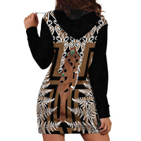 New Zealand Hoodie Dress Maori Maripi Knife With Poutama Art LT14 - Polynesian Pride