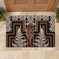 New Zealand Rubber Doormat Maori Maripi Knife With Poutama Art