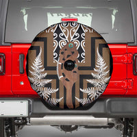 New Zealand Spare Tire Cover Maori Maripi Knife With Poutama Art