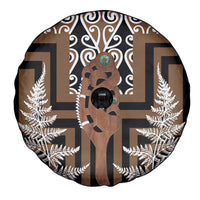 New Zealand Spare Tire Cover Maori Maripi Knife With Poutama Art