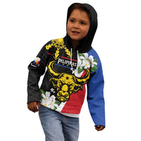Personalised Philippines Carabao Kid Hoodie Filipino Sun Mix Sampaguita Flower