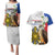 Personalised Philippines Eagle Couples Matching Puletasi and Hawaiian Shirt Filipino Sun Mix Sampaguita Flower