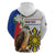 Personalised Philippines Eagle Zip Hoodie Filipino Sun Mix Sampaguita Flower