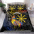 Philippines Sarimanok Bedding Set Papanok Legendary Bird Okir Polynesian Pattern