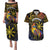 Philippines Sarimanok Couples Matching Puletasi and Hawaiian Shirt Papanok Legendary Bird Okir Polynesian Pattern