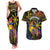 Philippines Sarimanok Couples Matching Tank Maxi Dress and Hawaiian Shirt Papanok Legendary Bird Okir Polynesian Pattern