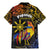 Philippines Sarimanok Family Matching Mermaid Dress and Hawaiian Shirt Papanok Legendary Bird Okir Polynesian Pattern