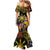 Philippines Sarimanok Family Matching Mermaid Dress and Hawaiian Shirt Papanok Legendary Bird Okir Polynesian Pattern