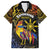 Philippines Sarimanok Family Matching Off Shoulder Short Dress and Hawaiian Shirt Papanok Legendary Bird Okir Polynesian Pattern