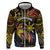 Philippines Sarimanok Hoodie Papanok Legendary Bird Okir Polynesian Pattern