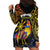 Philippines Sarimanok Hoodie Dress Papanok Legendary Bird Okir Polynesian Pattern