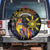 Philippines Sarimanok Spare Tire Cover Papanok Legendary Bird Okir Polynesian Pattern