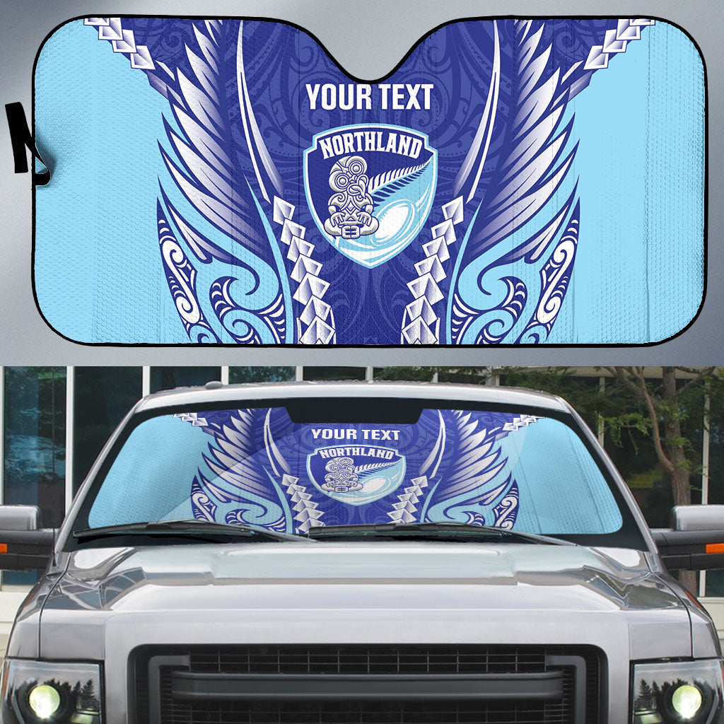 Northland 2026 Rugby Custom Auto Sun Shade NZ Maori Silver Fern