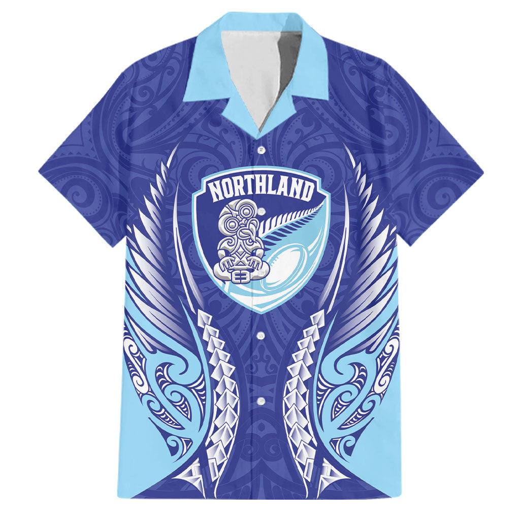 Northland 2026 Rugby Custom Family Matching Puletasi and Hawaiian Shirt NZ Maori Silver Fern