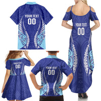 Northland 2026 Rugby Custom Family Matching Summer Maxi Dress and Hawaiian Shirt NZ Maori Silver Fern LT14 - Polynesian Pride