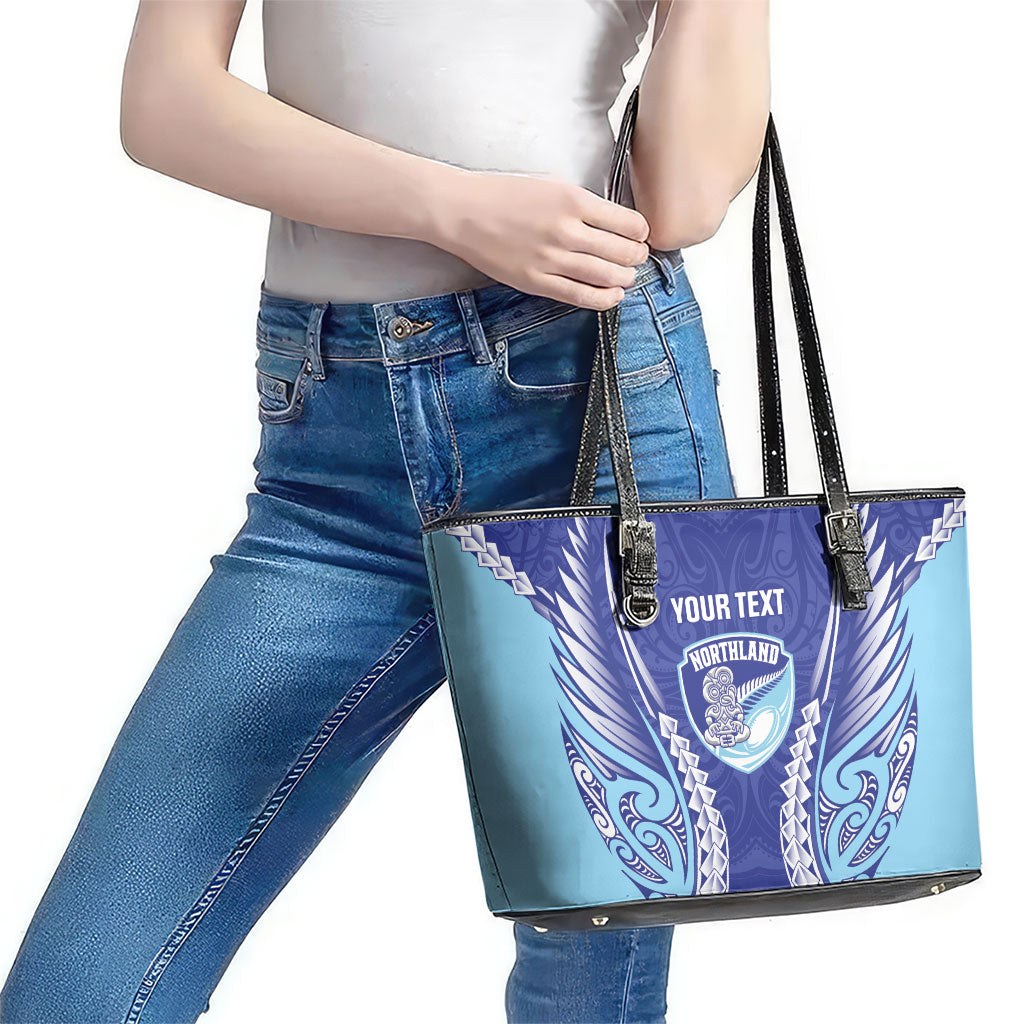 Northland 2026 Rugby Custom Leather Tote Bag NZ Maori Silver Fern