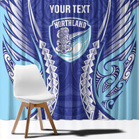 Northland 2026 Rugby Custom Window Curtain NZ Maori Silver Fern