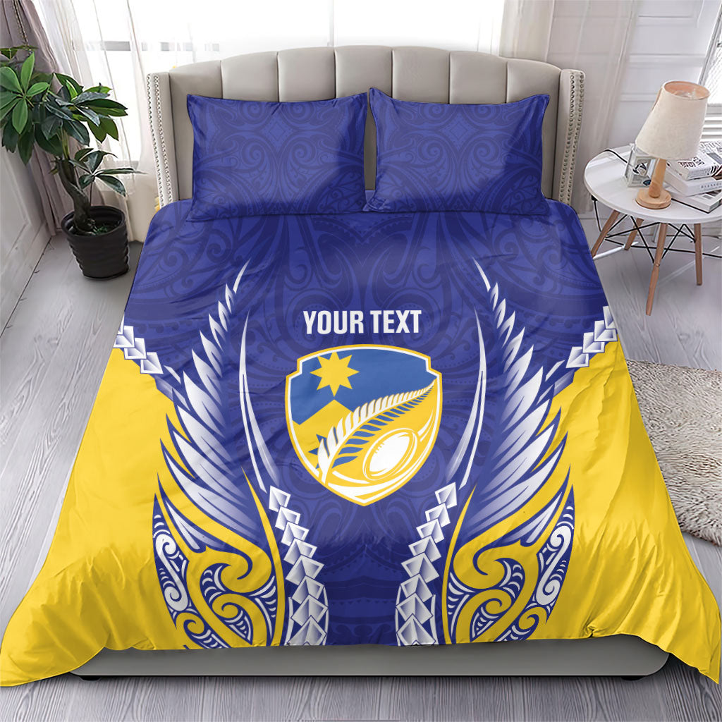 Otago 2026 Rugby Custom Bedding Set NZ Maori Silver Fern