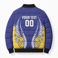 Otago 2026 Rugby Custom Bomber Puffer Jacket NZ Maori Silver Fern
