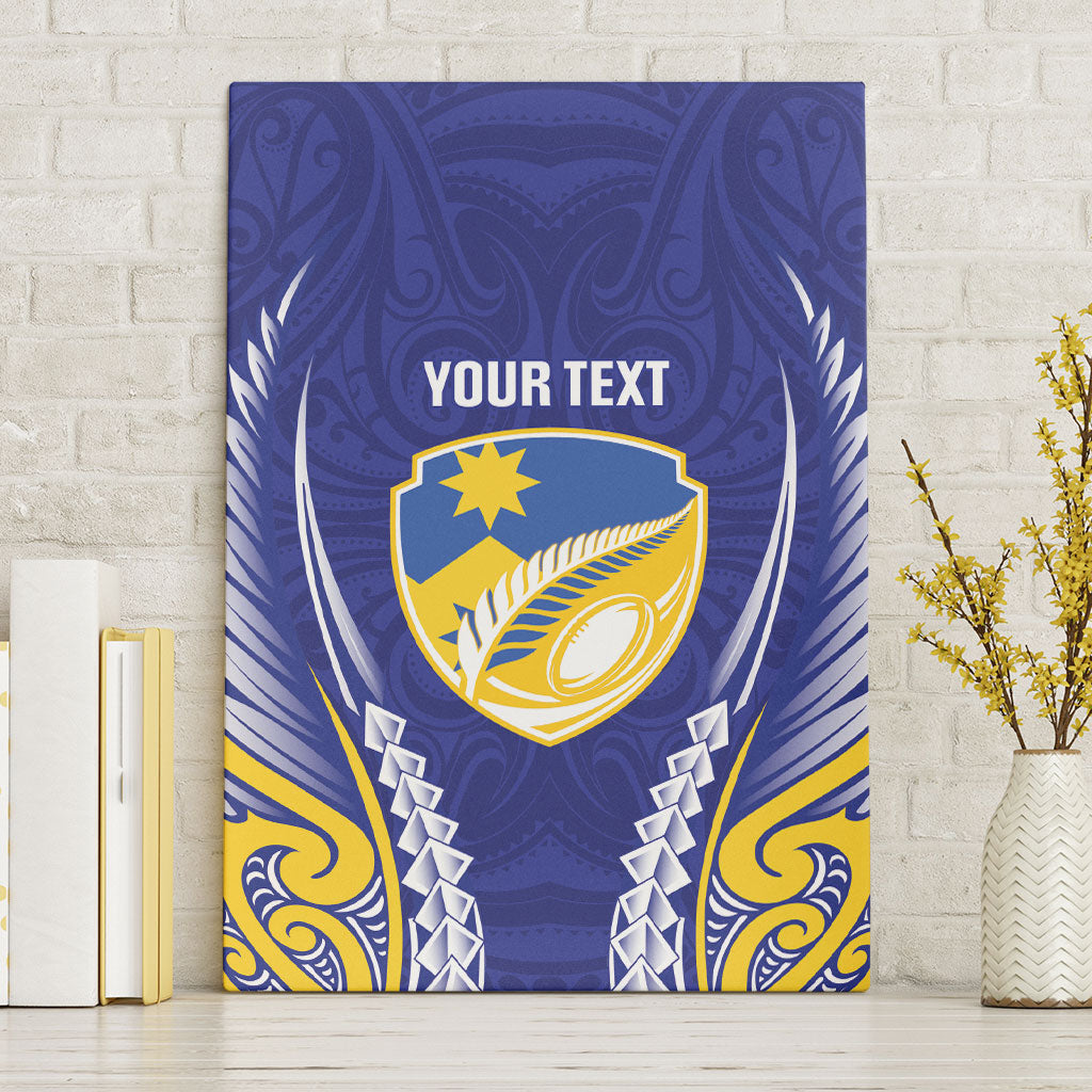 Otago 2026 Rugby Custom Canvas Wall Art NZ Maori Silver Fern LT14 Without Frame Blue - Polynesian Pride