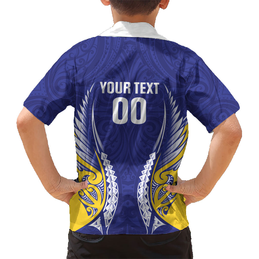 Otago 2026 Rugby Custom Family Matching Tank Maxi Dress and Hawaiian Shirt NZ Maori Silver Fern LT14 - Polynesian Pride