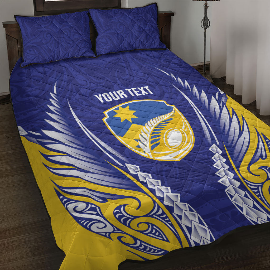 Otago 2026 Rugby Custom Quilt Bed Set NZ Maori Silver Fern LT14 Blue - Polynesian Pride