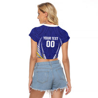 Otago 2026 Rugby Custom Raglan Cropped T Shirt NZ Maori Silver Fern