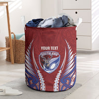 Southland 2026 Rugby Custom Laundry Basket NZ Maori Silver Fern