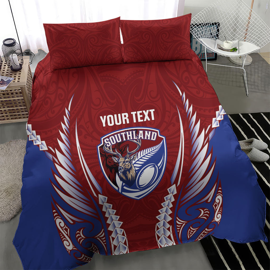 Southland 2026 Rugby Custom Bedding Set NZ Maori Silver Fern LT14 - Polynesian Pride