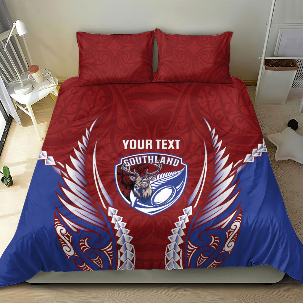 Southland 2026 Rugby Custom Bedding Set NZ Maori Silver Fern LT14 - Polynesian Pride