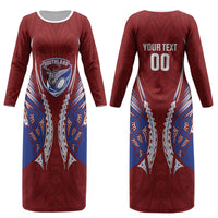 Southland 2026 Rugby Custom Couples Matching Long Sleeve Bodycon Dress and Hawaiian Shirt NZ Maori Silver Fern LT14 - Polynesian Pride