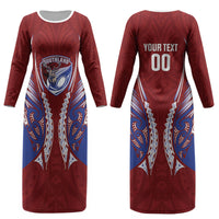 Southland 2026 Rugby Custom Couples Matching Long Sleeve Bodycon Dress and Long Sleeve Button Shirt NZ Maori Silver Fern LT14 - Polynesian Pride