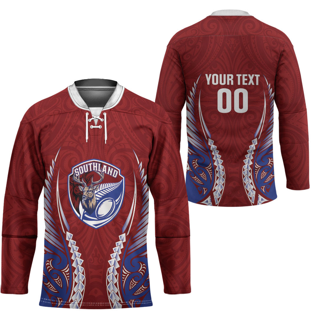 Southland 2026 Rugby Custom Hockey Jersey NZ Maori Silver Fern