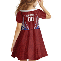 Southland 2026 Rugby Custom Kid Short Sleeve Dress NZ Maori Silver Fern