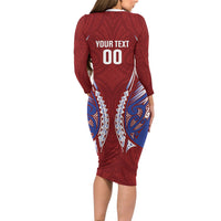 Southland 2026 Rugby Custom Long Sleeve Bodycon Dress NZ Maori Silver Fern