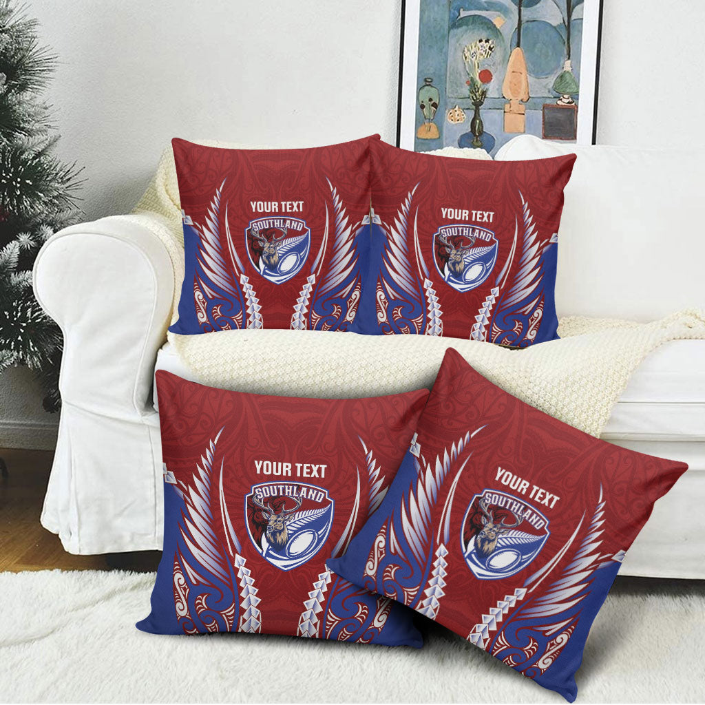 Southland 2026 Rugby Custom Pillow Cover NZ Maori Silver Fern