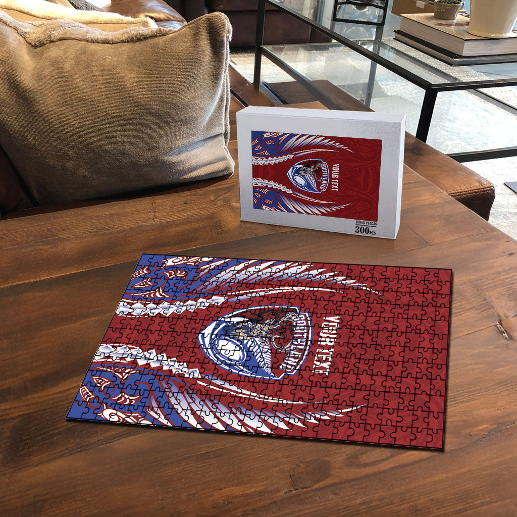 Southland 2026 Rugby Custom Puzzle NZ Maori Silver Fern