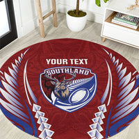 Southland 2026 Rugby Custom Round Carpet NZ Maori Silver Fern
