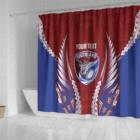 Southland 2026 Rugby Custom Shower Curtain NZ Maori Silver Fern