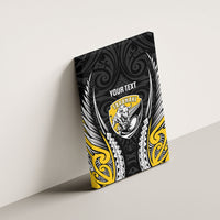 Taranaki 2026 Rugby Custom Canvas Wall Art NZ Maori Silver Fern