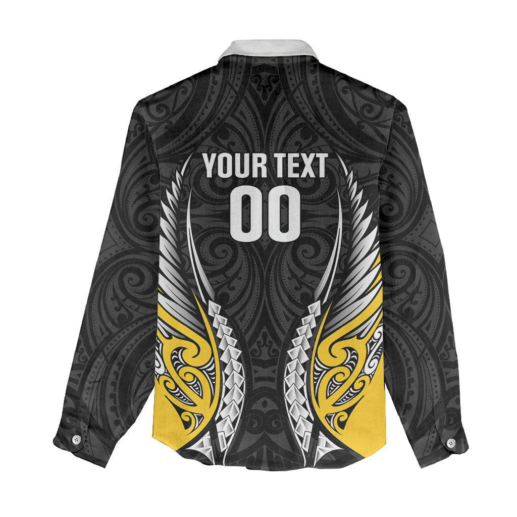 Taranaki 2026 Rugby Custom Women Casual Shirt NZ Maori Silver Fern LT14 - Polynesian Pride