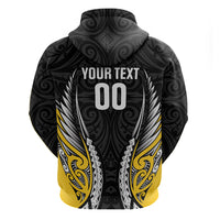 Taranaki 2026 Rugby Custom Zip Hoodie NZ Maori Silver Fern