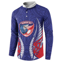 Tasman Bay 2026 Rugby Custom Button Sweatshirt NZ Maori Silver Fern