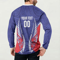 Tasman Bay 2026 Rugby Custom Button Sweatshirt NZ Maori Silver Fern