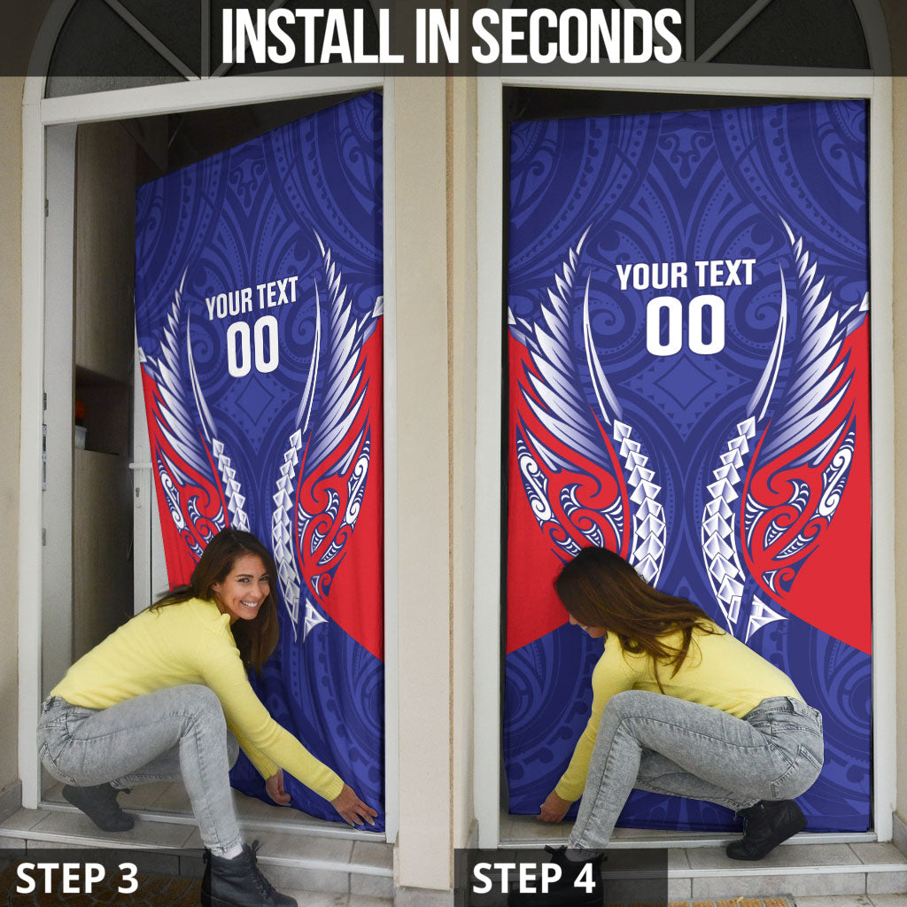 Tasman Bay 2026 Rugby Custom Door Cover NZ Maori Silver Fern