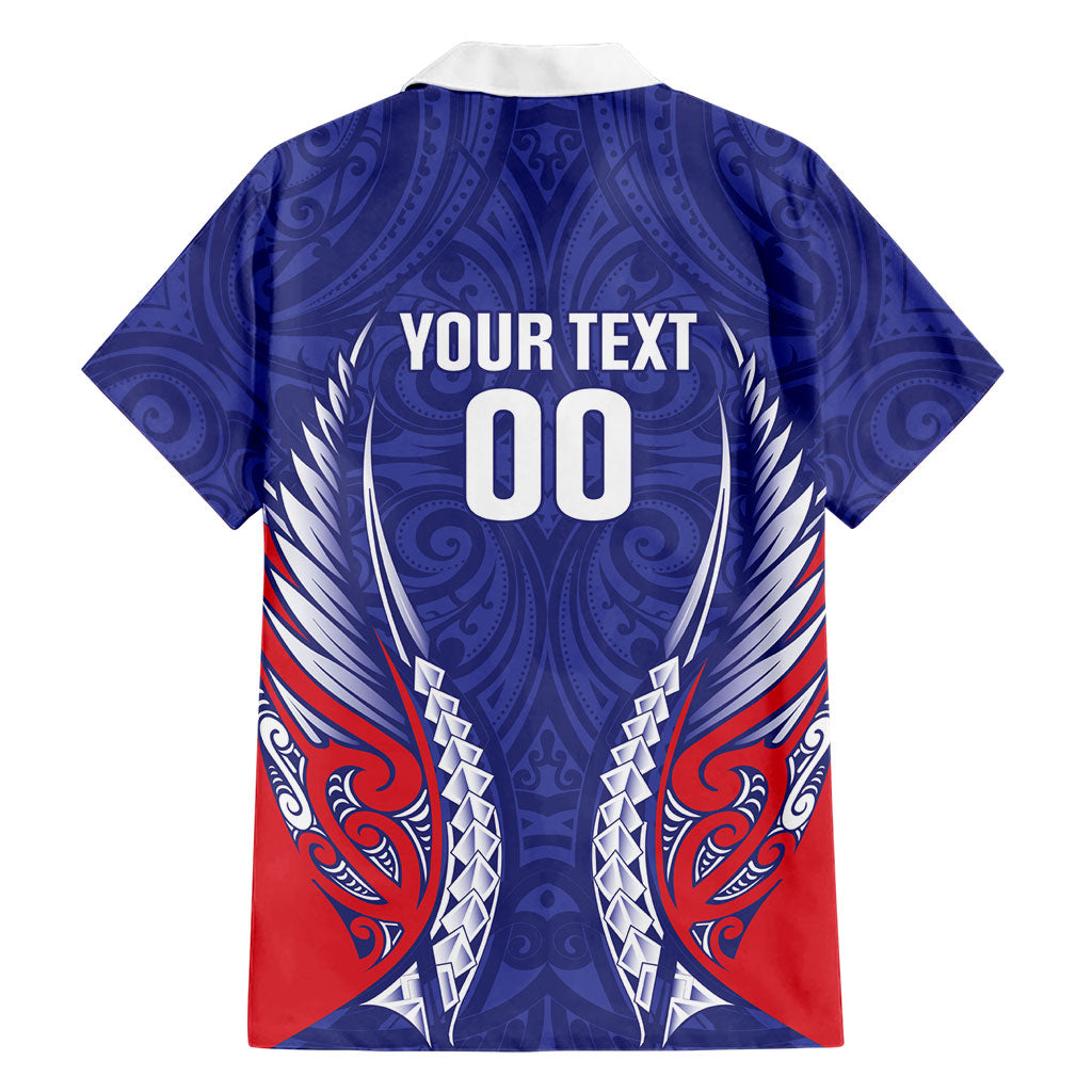 Tasman Bay 2026 Rugby Custom Family Matching Off Shoulder Short Dress and Hawaiian Shirt NZ Maori Silver Fern LT14 - Polynesian Pride