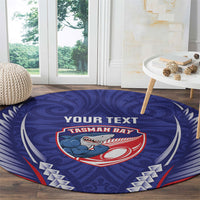 Tasman Bay 2026 Rugby Custom Round Carpet NZ Maori Silver Fern