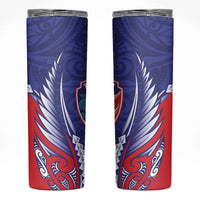 Tasman Bay 2026 Rugby Custom Skinny Tumbler NZ Maori Silver Fern