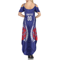 Tasman Bay 2026 Rugby Custom Summer Maxi Dress NZ Maori Silver Fern